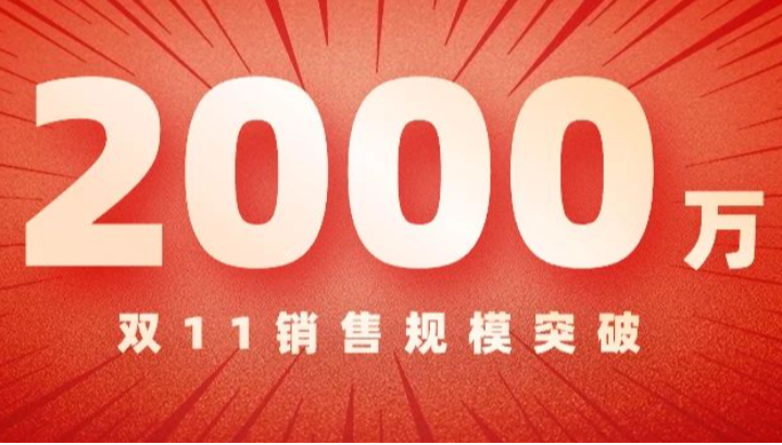 2000萬！儀表“雙11”再突破